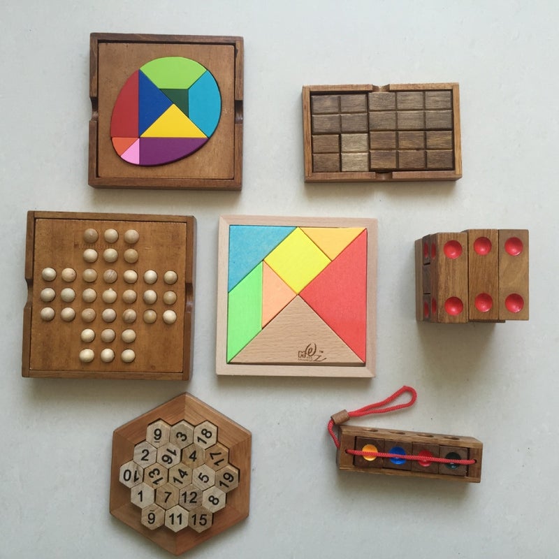 Yi Zi'S Wooden Alien Building Blocks Single Aristocrat Huarong Road Tacto Tacto Adult Unlocked Toys - Image 3